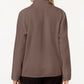 Jaqueta de lã Karen Scott Petite Zeroproof feminina, marrom, tamanho pequeno