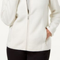 Jaqueta de lã Karen Scott Petite Zeroproof feminina, branca, tamanho extragrande