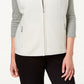 Karen Scott Colete Feminino Petite Fleece com Zíper Frontal Branco Tamanho Petite