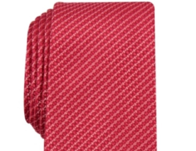 Gravata Alfani Masculina Costello Mini Slim Vermelha Tamanho Regular