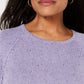 Karen Scott Suéter Feminino Curvo Lt/Pas Roxo Tamanho P