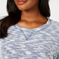 Moletom Karen Scott Feminino Marled Cinza Médio Tamanho P