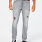 Calça jeans masculina American Rag Frankie Slim Fit cinza tamanho 31x32