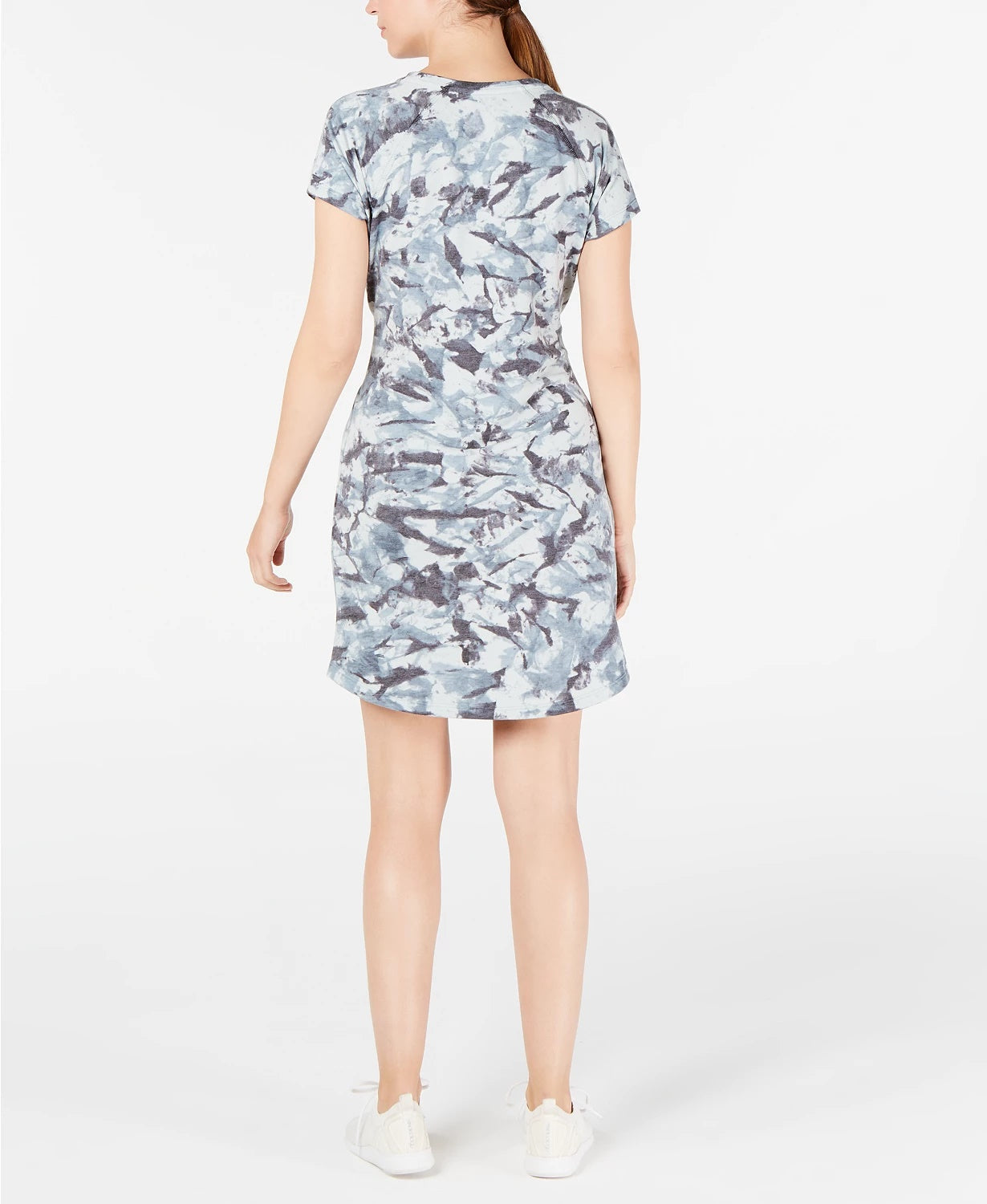 Vestido camiseta estampado com amarração frontal Ideology feminino, tamanho grande, azul marinho