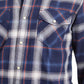 Camisa xadrez masculina American Rag Western azul-marinho