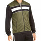 Jaqueta de corrida masculina ID Ideology Colorblocked, verde, tamanho grande