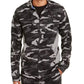 Jaqueta camuflada com blocos de cores masculina ID Ideology, preta, tamanho XXX-G