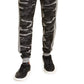 Calça de moletom camuflada com blocos de cores Ideology masculina, preta, tamanho pequeno