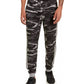 Calça de moletom camuflada com blocos de cores Ideology masculina, preta, tamanho XXX grande