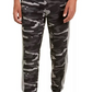 Calça de moletom camuflada com blocos de cores Ideology masculina, preta, tamanho XXX grande
