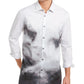 Camisa Alfani Masculina Estampada Foggy Mountain Cinza Tamanho Médio