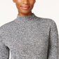 Karen Scott Suéter Feminino de Algodão com Gola Mole, Tamanho Natural, Extra Grande