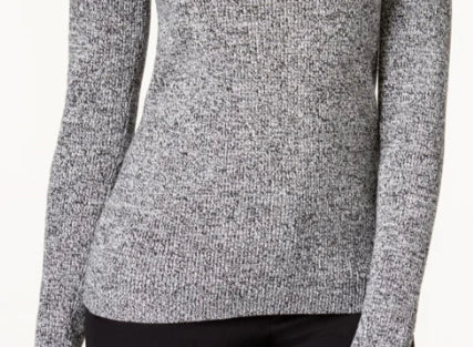 Karen Scott Suéter Feminino de Algodão com Gola Mole, Tamanho Natural, Extra Grande