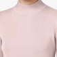 Karen Scott Blusa Feminina de Algodão com Gola Alta e Canelada Rosa Tamanho Médio