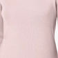 Karen Scott Blusa de gola alta canelada de algodão feminina, rosa, tamanho extra grande