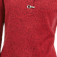 Karen Scott Suéter Henley de Algodão com Acabamento em Ferragens Feminino Vermelho Tamanho Pequeno