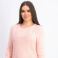 Karen Scott Suéter Feminino Patchwork com Ponto Roxo Bliss Tamanho Grande