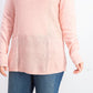 Karen Scott Suéter Feminino Patchwork com Ponto Roxo Bliss Tamanho Grande