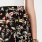 Saia feminina estampada alta e baixa, preta, tamanho extragrande, estilo &amp; co