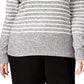 Karen Scott Cardigan Feminino Texturizado com Zíper Frontal Cinza Tamanho X-G