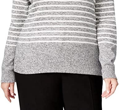 Karen Scott Cardigan Feminino Texturizado com Zíper Frontal Cinza Tamanho X-G