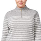 Karen Scott Cardigan Feminino Texturizado com Zíper Frontal Cinza Tamanho X-G