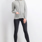 Karen Scott Cardigan Feminino Texturizado com Zíper Frontal Cinza Tamanho Médio