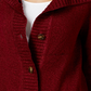 Karen Scott Cardigan Feminino com Botões Frontais e Gola Xale Vermelho Tamanho Médio