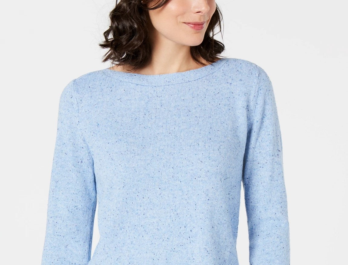 Karen Scott Suéter Túnica Texturizada Feminino Azul Tamanho P