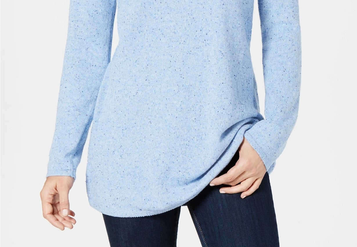 Karen Scott Suéter Túnica Texturizada Feminino Azul Tamanho P