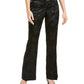 Calças femininas Alfani Tummy-Control Jacquard pretas tamanho 6