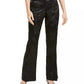 Calças femininas Alfani Tummy-Control Jacquard pretas tamanho 8