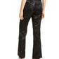 Calças femininas Alfani Tummy-Control Jacquard pretas tamanho 8