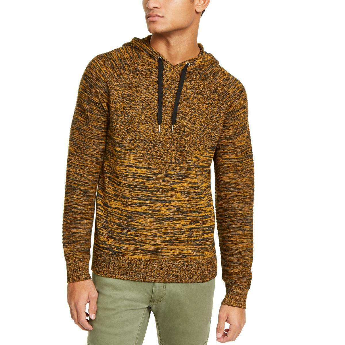 Suéter Raglan com Capuz Masculino INC International Concepts Amarelo Tamanho Médio