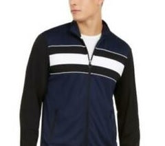 Jaqueta esportiva masculina Ideology Colorblocked azul tamanho 3 extra grande