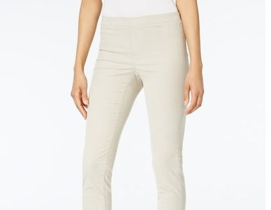 Calça feminina Karen Scott Petite Veludo Cotelê Cinza Tamanho 35