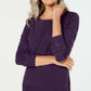 Karen Scott Suéter Listrado Texturizado Feminino Roxo Tamanho Extra Grande