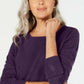 Karen Scott Suéter Listrado Texturizado Feminino Roxo Tamanho Extra Grande
