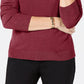 Karen Scott Suéter Feminino Gola Alta Roxo Médio Tamanho XXG