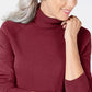 Karen Scott Suéter Feminino Gola Alta Vinho Tamanho Extra Grande