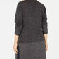 Karen Scott Cardigan Feminino Aberto Frente Contrastada Preto Tamanho P