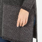 Karen Scott Cardigan Feminino Aberto Frente Contrastada Preto Tamanho P