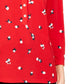Camisa polo feminina Charter Club com manga 3/4 estampada, tamanho pequeno, vinho