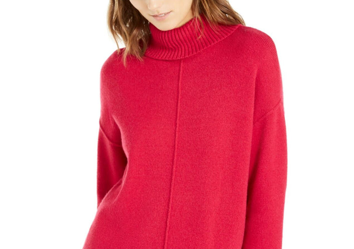 Suéter Alfani Feminino com Ombro Caído e Malha Mesclada Rosa Tamanho Médio