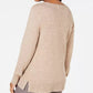 Karen Scott Suéter Feminino de Tricô com Painel Marrom Tamanho XS
