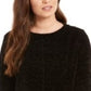 Suéter chenille feminino Style &amp; Co, preto, tamanho extragrande