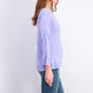 Karen Scott Suéter feminino gola canoa manga comprida roxo tamanho extra pequeno