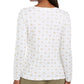 Blusa feminina Karen Scott com estampa de camelo brilhante, branca, tamanho grande