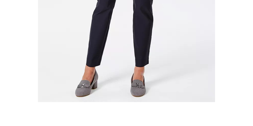 Calças de controle de barriga femininas Charter Club Cambridge Skinny Pull-On, azul brilhante, tamanho 4