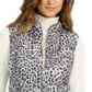 Colete acolchoado feminino com estampa animal Charter Club, branco, tamanho grande